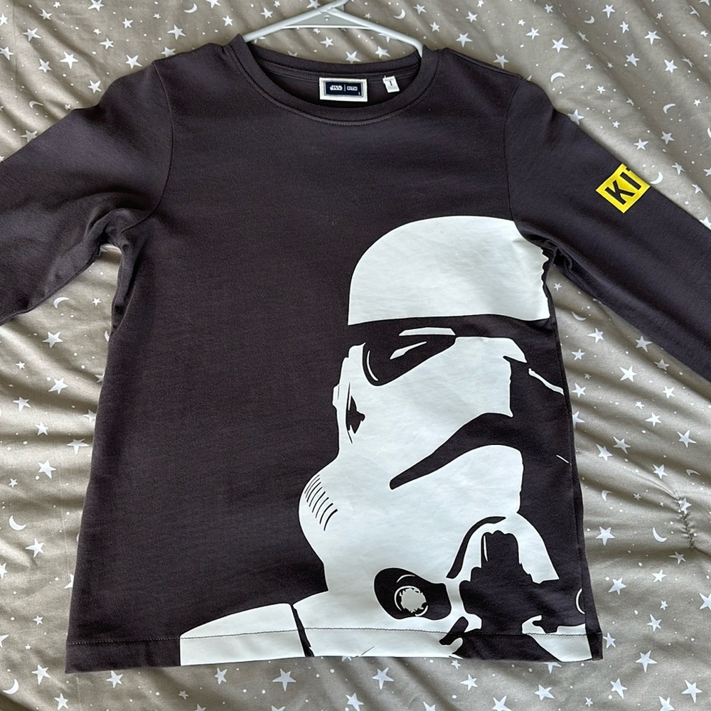 Kith x star wars long sleeve shirt for boys